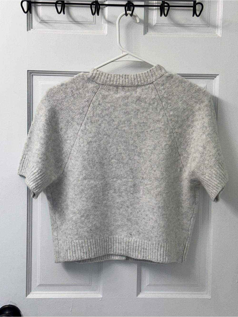 Universal Thread Heather Gray Short-Sleeve Button Cardigan - Picture 8 of 9